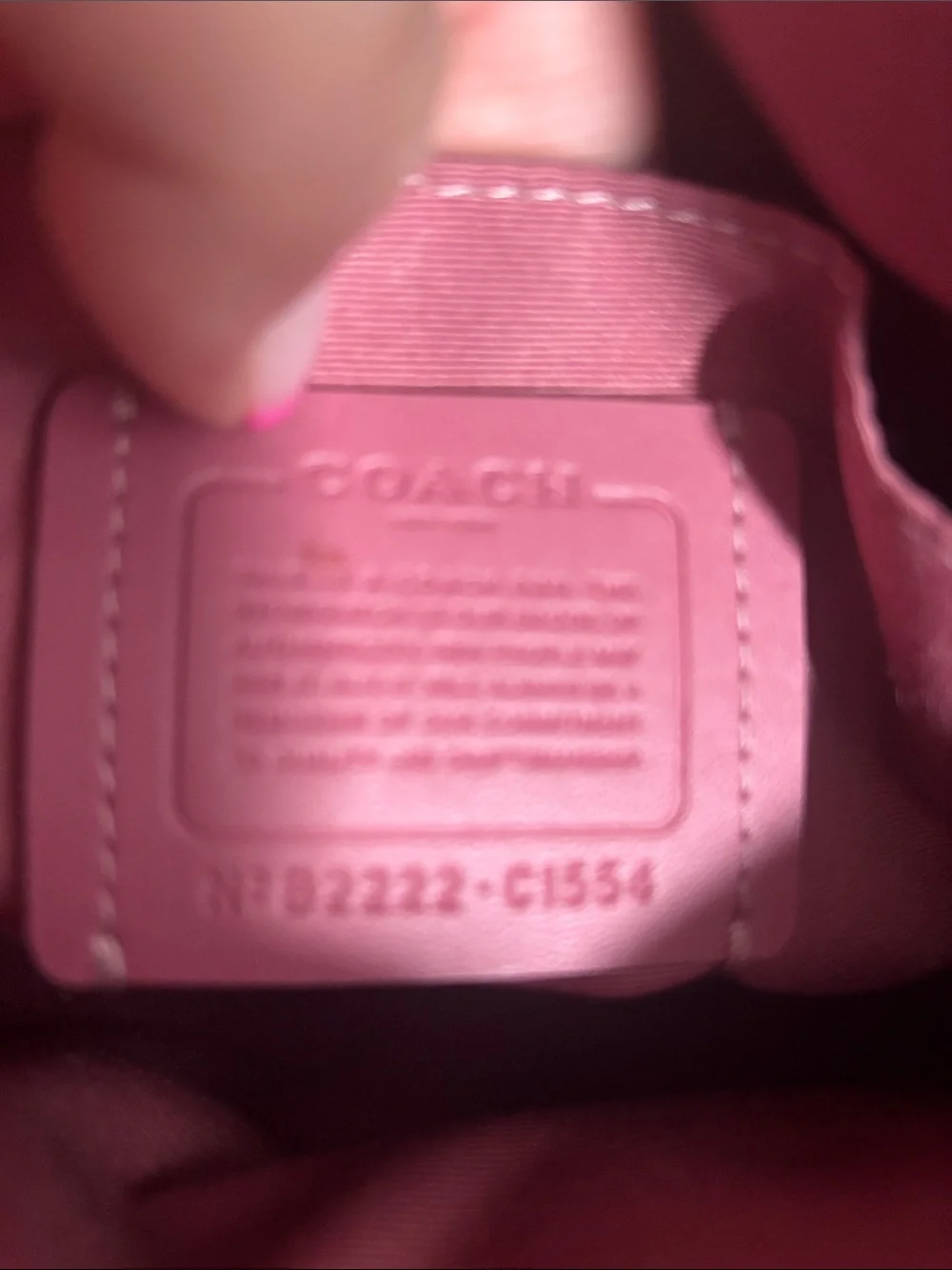 Coach Pink Signature Crossbody Shoulder Bag